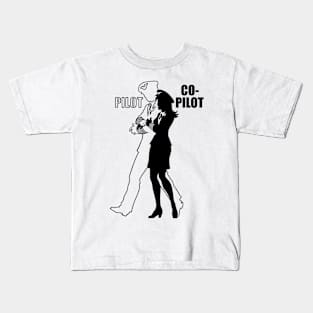 Female Co-Pilot and Pilot Kids T-Shirt